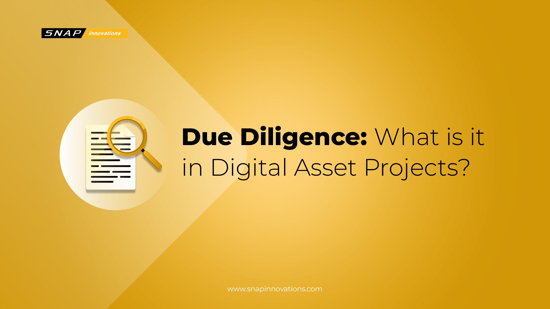 Due Diligence: Protecting Your Investments - Snap Innovations